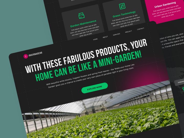 Invernadero - Greenhouse Landing Page