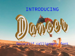 Dancer font preview picture