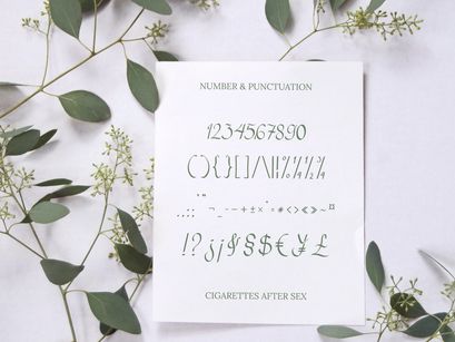 Cigarettes Script Font