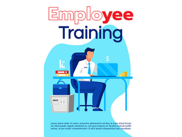Employee training brochure template preview picture