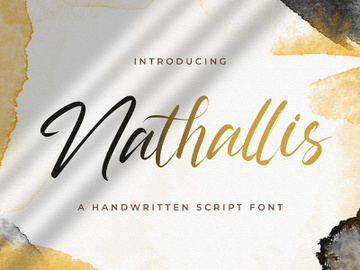 Nathallis - Handwritten Font preview picture