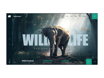 Wildlife - Creative Landing Page Template preview picture