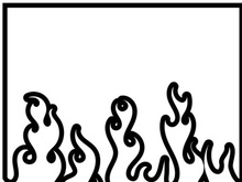 Fire flame background vector illustration design template