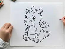 Cute cartoon elephant toy sitting vector illustration
