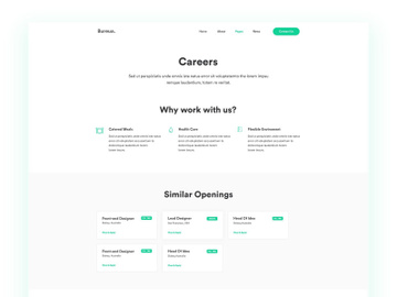 Career Page UI KIT preview picture