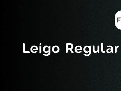 Leigo Regular - Free Font