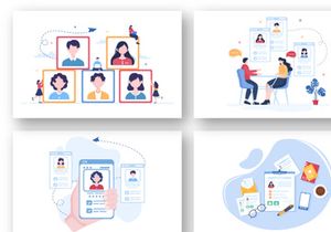 16 Employment Agency Illustration
