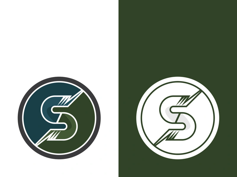 Business corporate S letter logo design vector