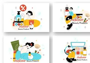 10 Inclusive Beauty Products Illustration