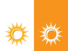 Sun vector illustration icon logo template design