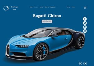 Car Website Header Concept