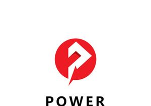 Letter P  power logo icon vector design