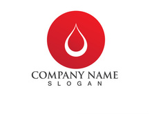 Blood drop donor vector icon