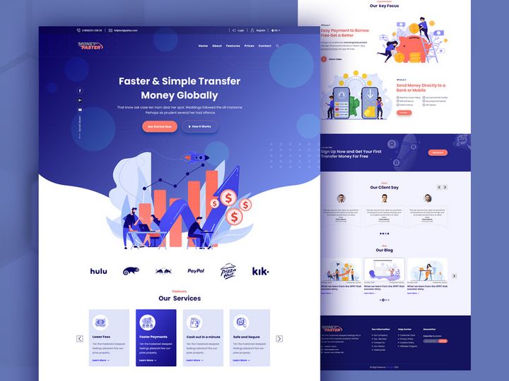 Web Template for Money Transfer