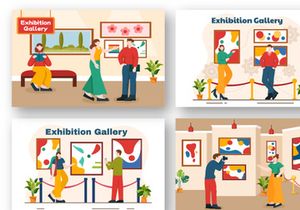 12 Exhibition Gallery Illustration