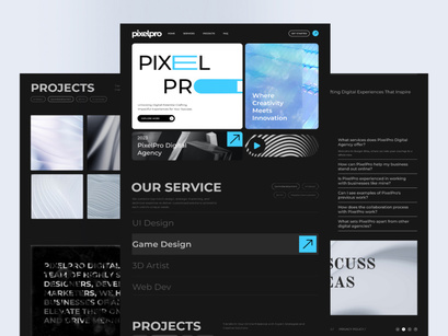 PixelPro | Digital Agency Landing Page UI Kit