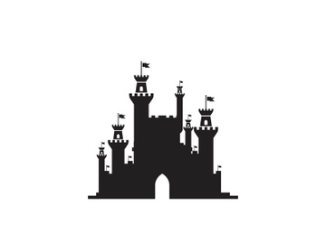 Castle vector illustration icon preview picture