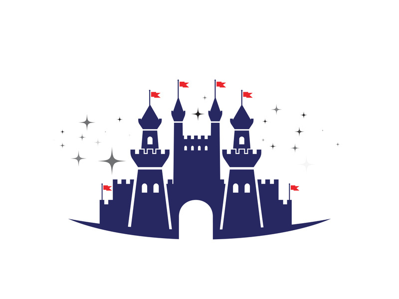 Castle vector illustration icon