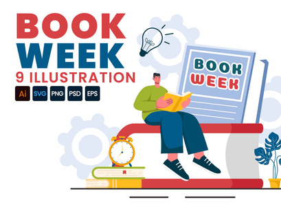 9 Book Week Events Illustration