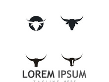 bull head horn logo