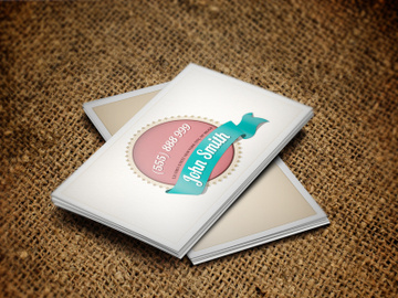 Light Vintage Business Card Template preview picture