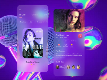 Glass Effect Music Player preview picture