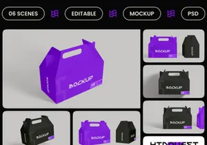 Package Display Box Mockup