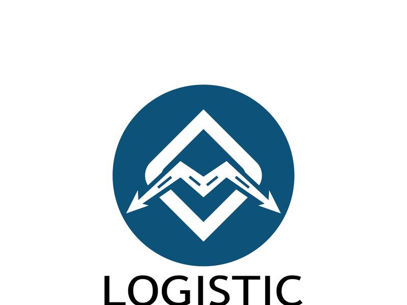 logistics logo icon illustration vector design  distribution symbol  delivery of goods  economy  finance