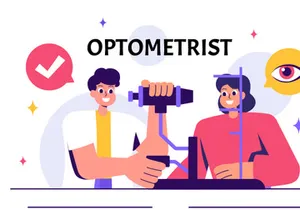 10 Professional Optometrist Illustration