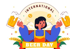 10 International Beer Day Illustration