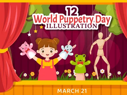 12 World Puppetry Day Illustration
