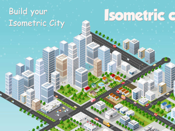 Megapolis 3d isometric three-dimensional view preview picture