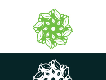 nature leaf logo, environment logo , ecology logo template preview picture