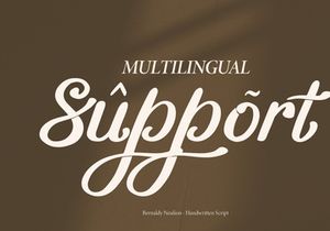 Bernady Neulion | Handwritten Script Font