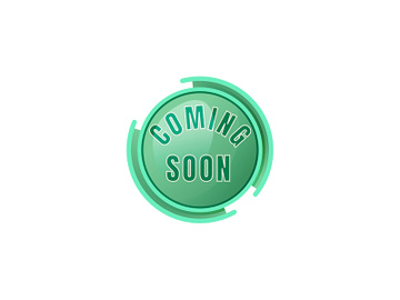 Coming soon green vector board sign illustration preview picture