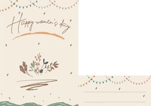 10 vectors happy birthday, gift and happy women day card
