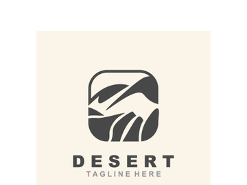 Desert or sahara wilderness logo outdoor adventure emblems, badges patches design preview picture