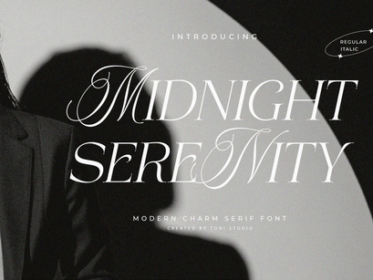 MIDNIGHT SERENITY - modern luxury font