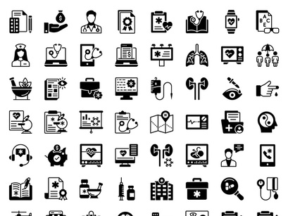 Creative design icons of medical and healthcare