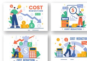 13 Cost Reduction Business Illustration