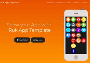 Ruk App Landing Template