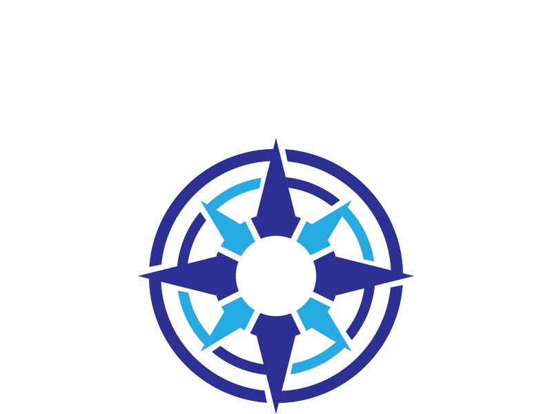 Compass logo template vector icon illustration design
