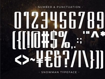 Snowman - Condensed Sans Serif