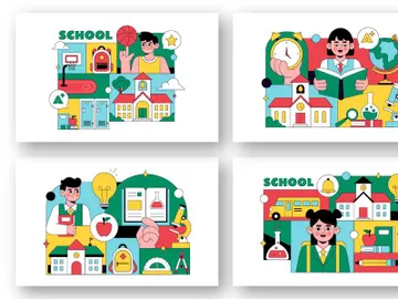 10 School Vector Illustration preview picture