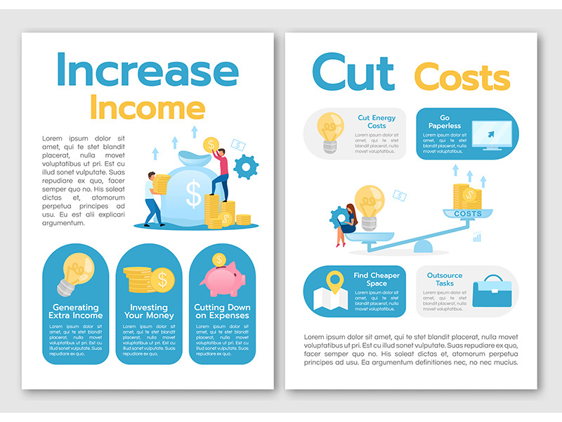 Increase income brochure template