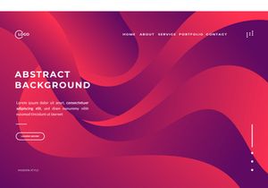 Red Gradient Abstract Background Colorful Waves