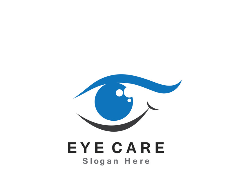 Eye Care vector logo design icon