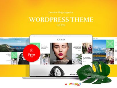 Bologna Magazine Blog Free PSD