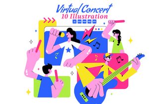 10 Virtual Concert Illustration