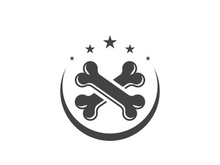 Bone icon design illustration